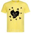 Men's T-Shirt ALL I CARE ABOUT IS... cornsilk фото