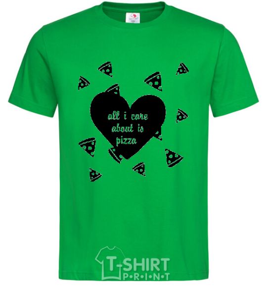 Men's T-Shirt ALL I CARE ABOUT IS... kelly-green фото