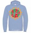 Men`s hoodie SUMMERTIME sky-blue фото