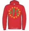 Men`s hoodie SUMMERTIME bright-red фото