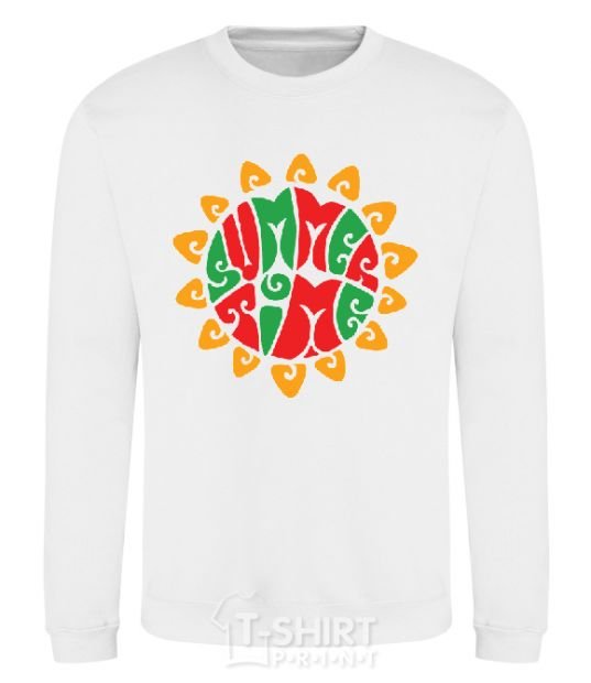 Sweatshirt SUMMERTIME White фото