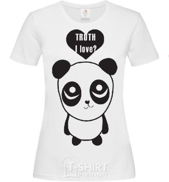 Женская футболка TRUTH I LOVE? Белый фото