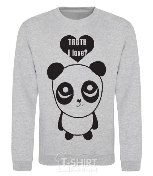 Sweatshirt TRUTH I LOVE? sport-grey фото