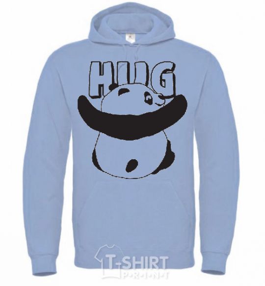 Men`s hoodie HUG sky-blue фото