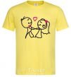 Men's T-Shirt GROOM KISSES THE BRIDE cornsilk фото