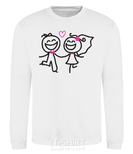 Sweatshirt BRIDE AND GROOM White фото