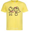 Men's T-Shirt THE GROOM GIVES HIS HEART TO THE BRIDE cornsilk фото