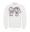 Sweatshirt THE GROOM GIVES HIS HEART TO THE BRIDE White фото