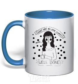 Mug with a colored handle