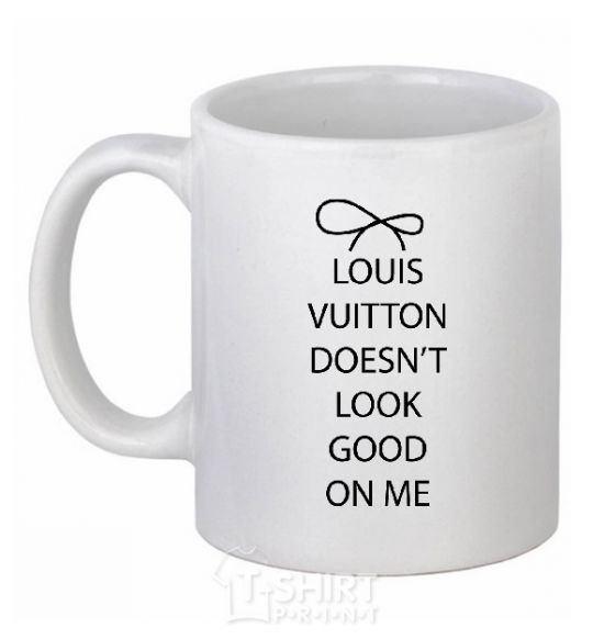Ceramic mug LOUIS VUITTON White фото