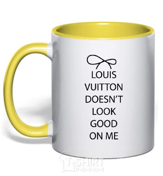 Чашка с цветной ручкой LOUIS VUITTON Солнечно желтый фото