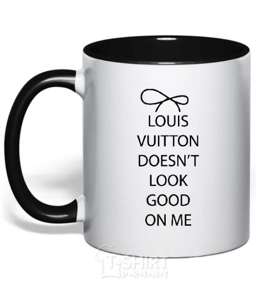Чашка с цветной ручкой LOUIS VUITTON Черный фото