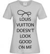 Женская футболка LOUIS VUITTON Серый фото