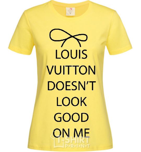 Женская футболка LOUIS VUITTON Лимонный фото