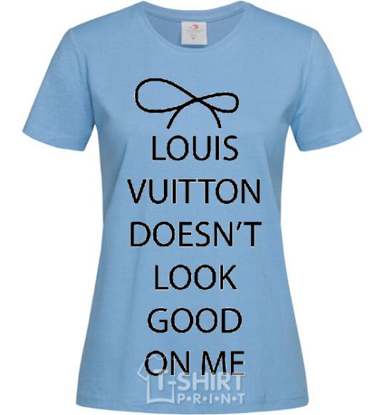 Women's T-shirt LOUIS VUITTON sky-blue фото