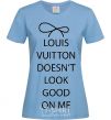 Women's T-shirt LOUIS VUITTON sky-blue фото
