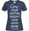 Женская футболка LOUIS VUITTON Темно-синий фото