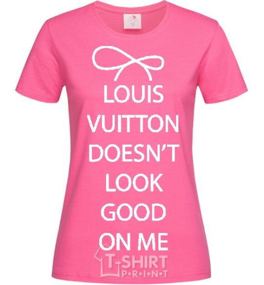 Женская футболка LOUIS VUITTON Ярко-розовый фото