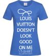 Women's T-shirt LOUIS VUITTON royal-blue фото