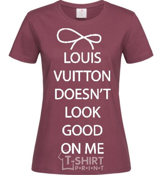 Женская футболка LOUIS VUITTON Бордовый фото
