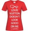 Women's T-shirt LOUIS VUITTON red фото