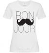 Women's T-shirt BON JOUR White фото