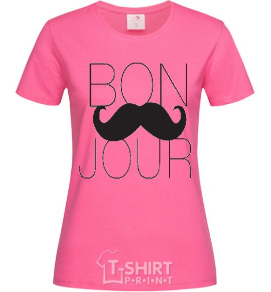 Women's T-shirt BON JOUR heliconia фото