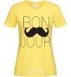 Women's T-shirt BON JOUR cornsilk фото