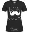 Women's T-shirt BON JOUR black фото