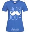 Women's T-shirt BON JOUR royal-blue фото