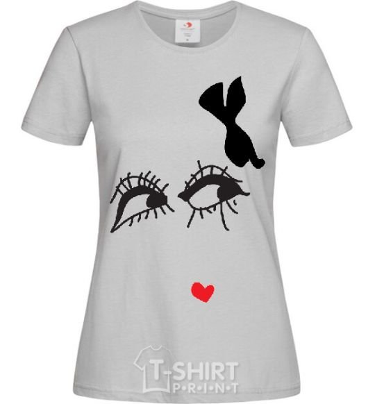 Women's T-shirt EYES grey фото