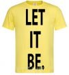 Мужская футболка LET IT BE Лимонный фото