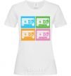 Women's T-shirt audiocassette White фото