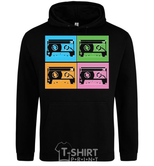 Men`s hoodie audiocassette black фото