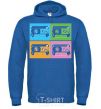 Men`s hoodie audiocassette royal фото