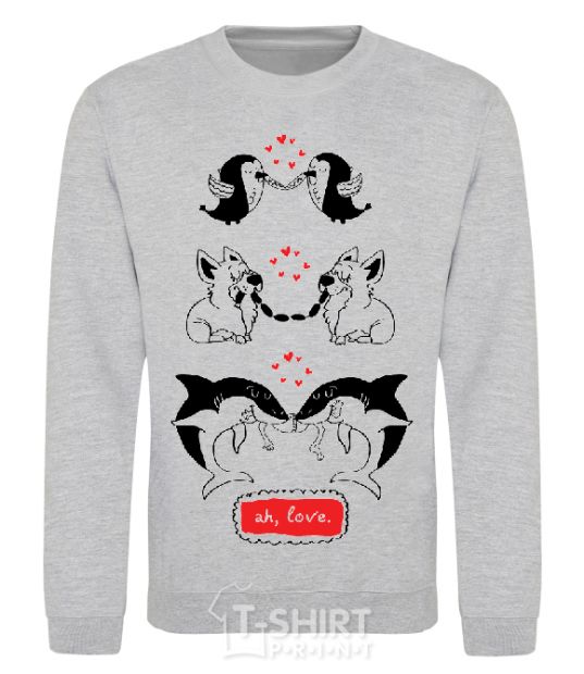 Sweatshirt AH LOVE sport-grey фото