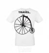 Men's T-Shirt TRAVEL. White фото