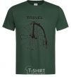 Men's T-Shirt TRAVEL. bottle-green фото