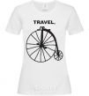 Women's T-shirt TRAVEL. White фото