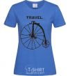 Women's T-shirt TRAVEL. royal-blue фото