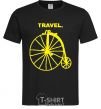 Men's T-Shirt TRAVEL. black фото