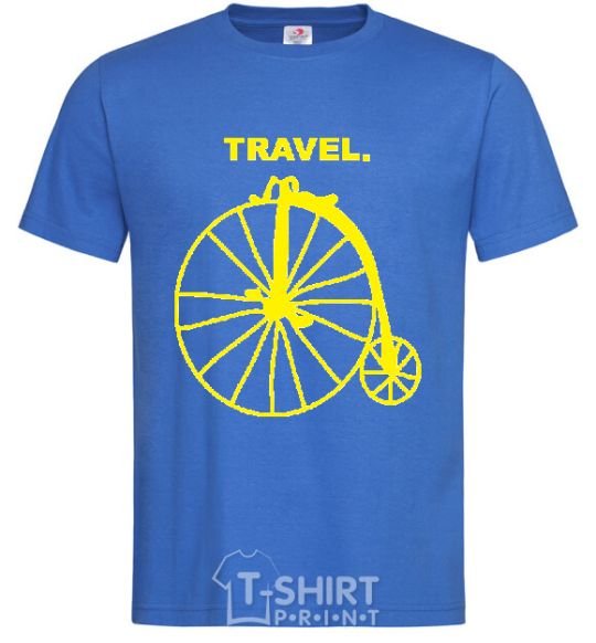 Men's T-Shirt TRAVEL. royal-blue фото