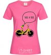 Женская футболка TAKE A RIDE Ярко-розовый фото