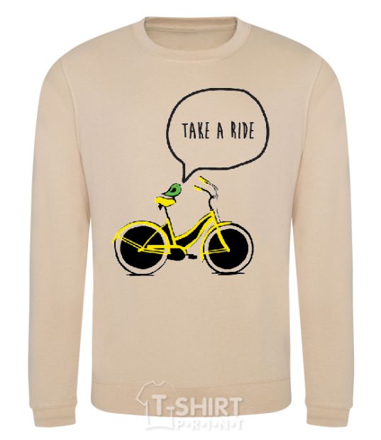 Sweatshirt TAKE A RIDE sand фото