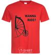 Men's T-Shirt WANNA RIDE red фото