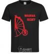 Men's T-Shirt WANNA RIDE black фото