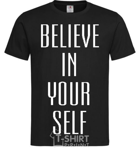 Men's T-Shirt BELIEVE IN YOURSELF black фото