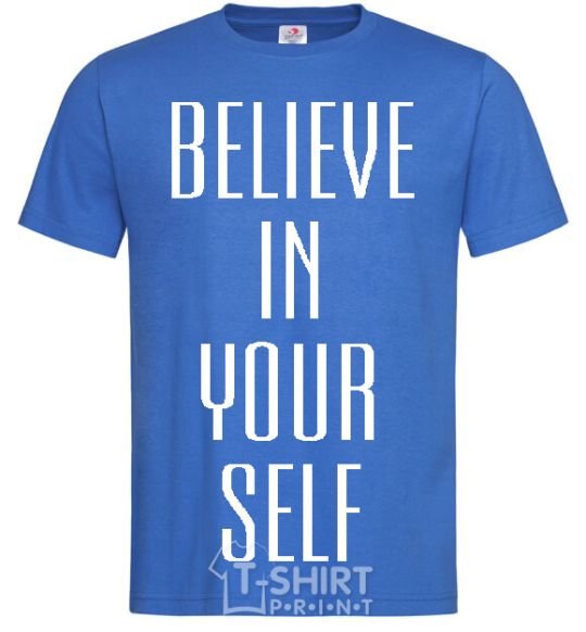 Men's T-Shirt BELIEVE IN YOURSELF royal-blue фото
