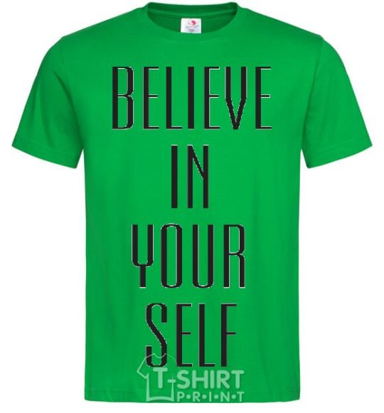 Men's T-Shirt BELIEVE IN YOURSELF kelly-green фото