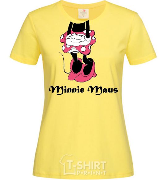 Women's T-shirt MINNIE MAUS cornsilk фото